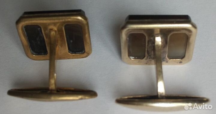 СССР. Мужские запонки с агатом