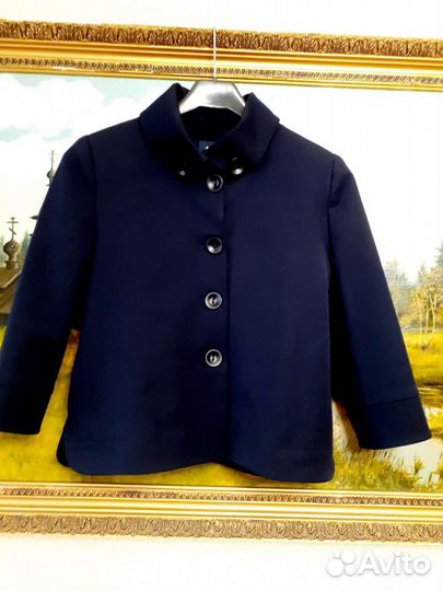 Пиджак школьный синий для девочки на 11 лет