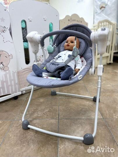 Pituso электрокачели viola grey/Серый жираф пульт