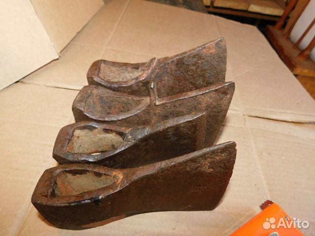 4 старинных, кованных, плотницких топора СССР