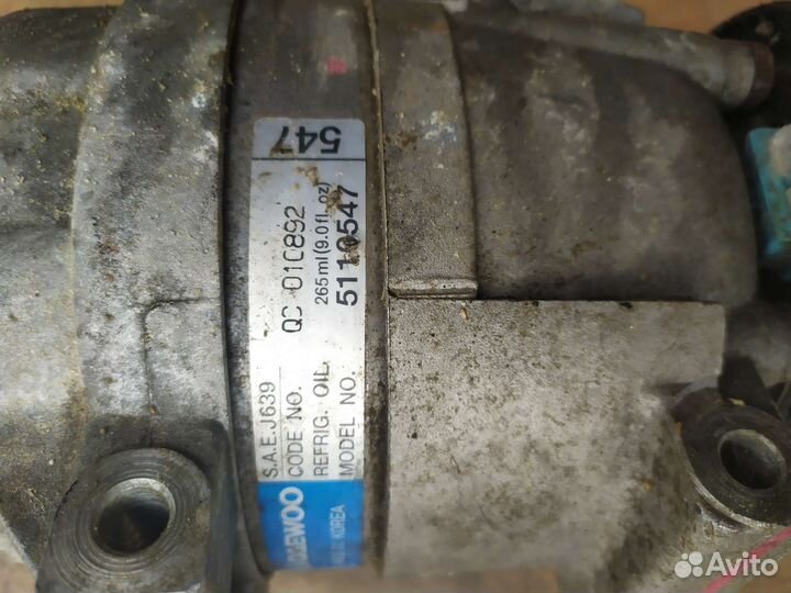 Компрессор кондиционера daewoo nexia