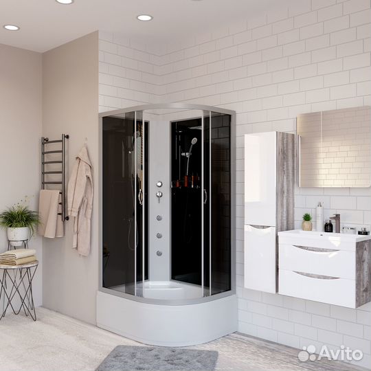 Душевая кабина Niagara Classic NG-2510-14lbkg (120х80х200)