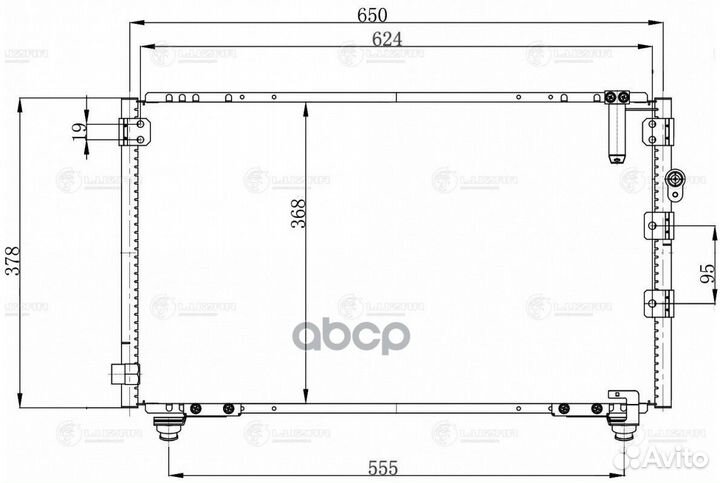 Радиатор кондиц. для а/м Toyota Ipsum (95) /Picnic