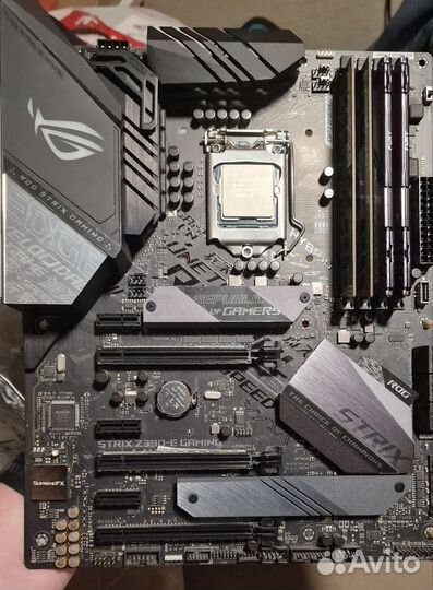 Intel core i9 9900 +Asus strix z390e gaming +48gb