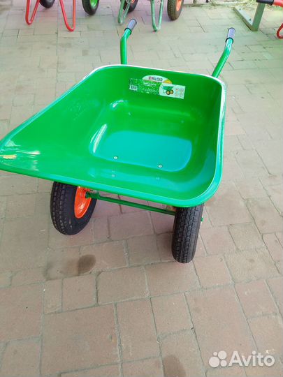 Тачка строительная 2колеса Palisad цвет зеленый