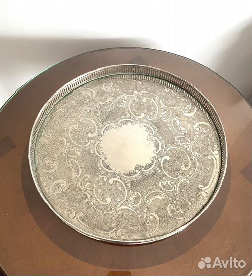 Сервиз чайно-кофейный серебрение 5 пр винтаж Европ