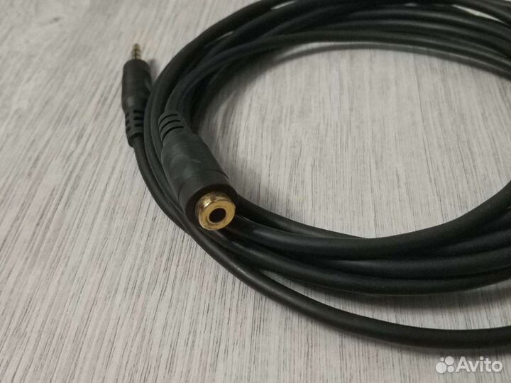 Кабель удлинительный 3.5 mm jack папа-мама 3 метра