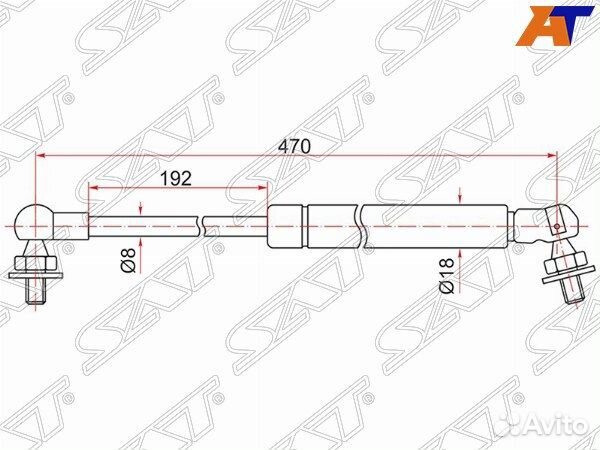 Амортизатор капота toyota mark II