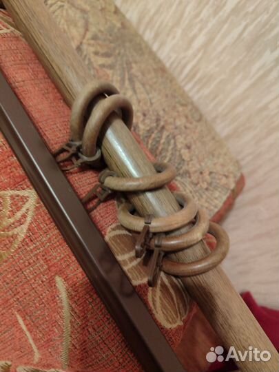 Карниз деревянный круглый двухрядный 3 м