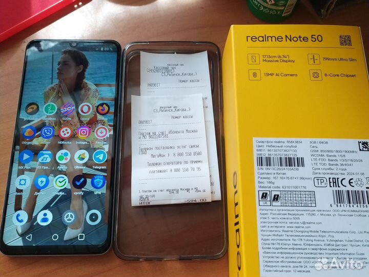 realme Note 50, 3/64 ГБ