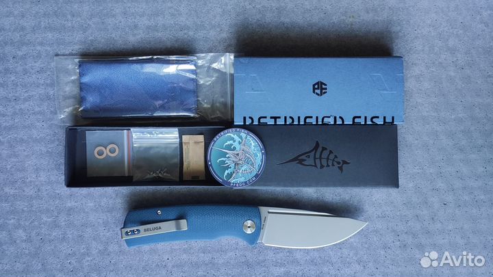 Petrified Fish Beluga cкладной нож, micarta, K110