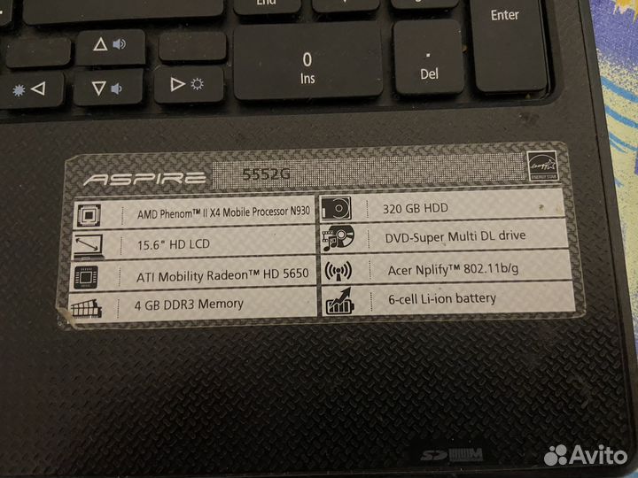Ноутбук Acer Aspire 5552g