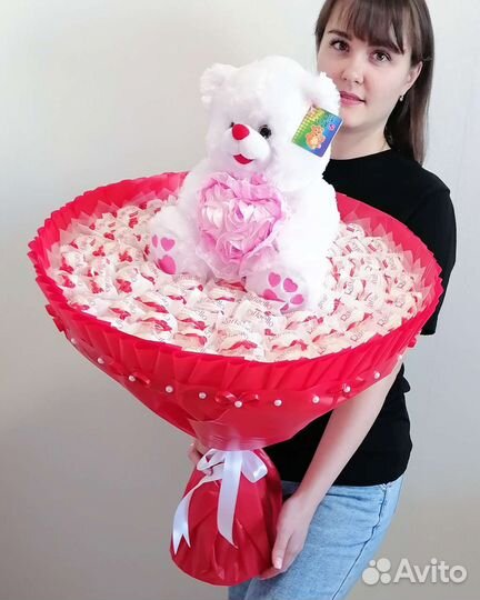 Съедобные букеты, букет из конфет, подарок