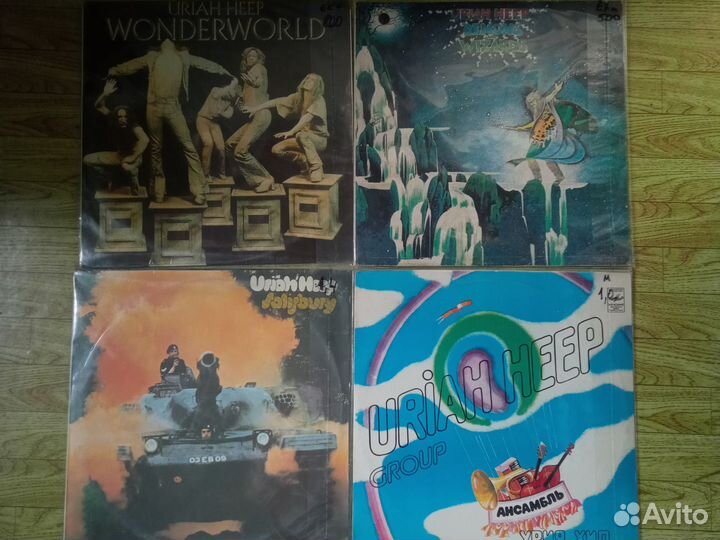 Пластинки Uriah Heep,Led Zeppelin, Rolling Stones