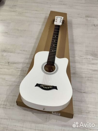 Гитара Акустическая Белая 6 струн