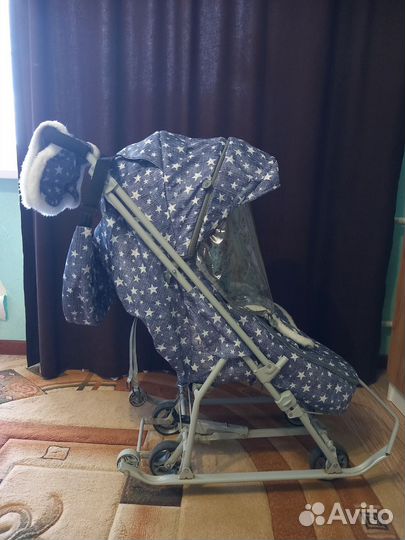 Детские санки коляска