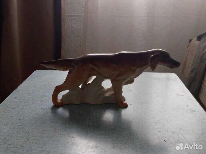 Фарфоровые статуэтки лфз ирландский сеттер