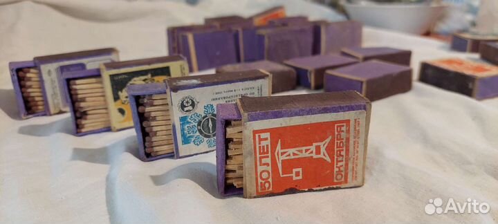 Спички в деревянных коробках, конец 1960-х годов