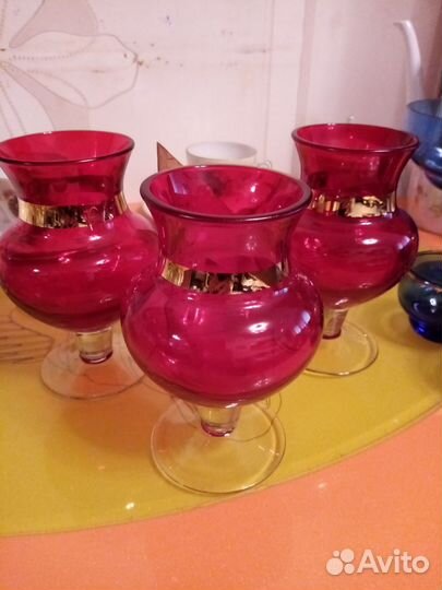 Цветное стекло. Чехословакия. 80х