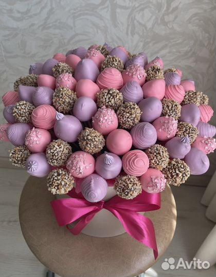 Клубника в шоколаде букет из клубники