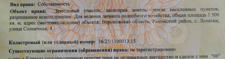 Участок 15 сот. (ИЖС)