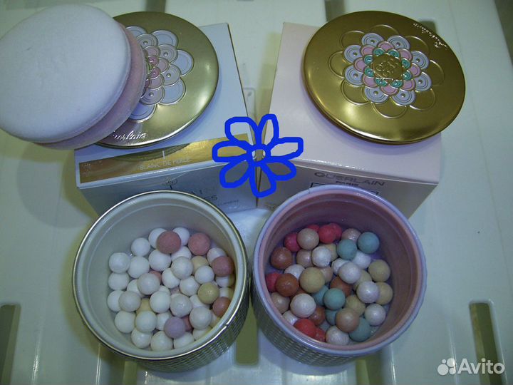 Guerlain Meteorites,Clarins,Estee Lauder,artdeco