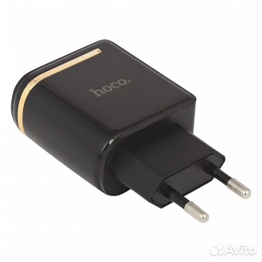Блок питания hoco C39A с 2 USB портами 2,4A черный