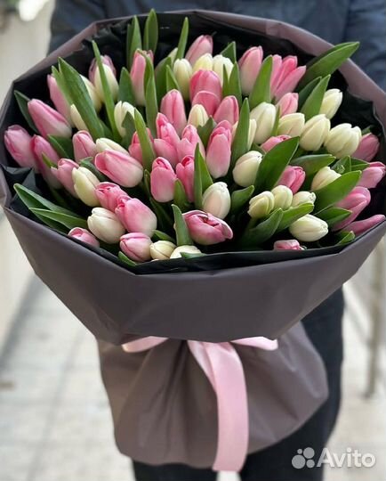 Крупные тюльпаны доставка цветов и букеты