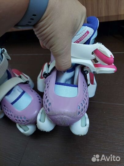 Роликовые коньки детские раздвижные 25-28 размер