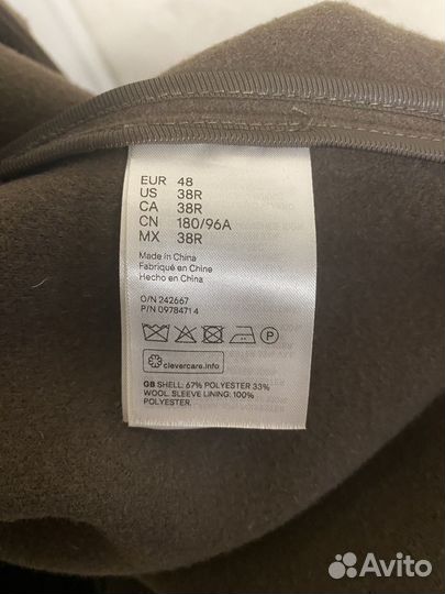 Мужское пальто hm 48 размера