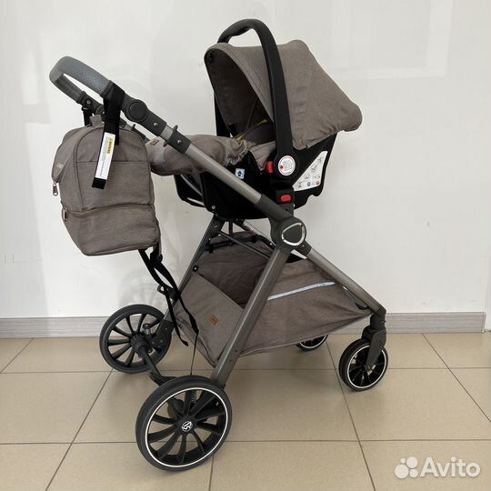 Коляска 3в1 luxmom v8