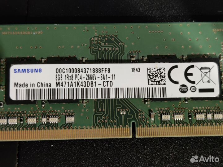 Sodimm ddr4 Samsung 1x8gb 2666MHz