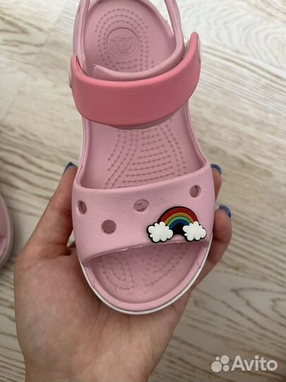 Crocs сандалии для девочки c 11