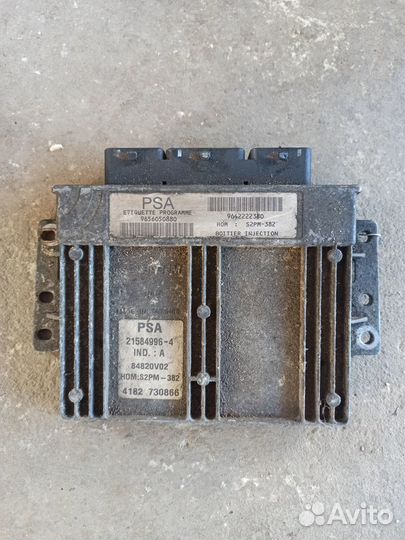 Блок эбу двс Ситроен Берлинго М59 KFW 1,4 s2pm-382