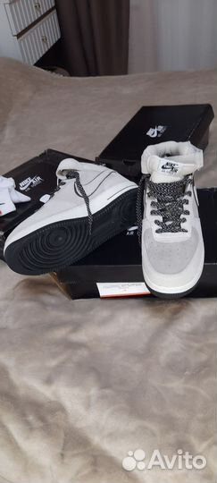 Кроссовки зимние nike air force 1