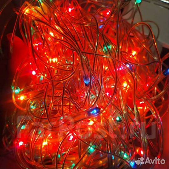 Гирлянда сетка на окно