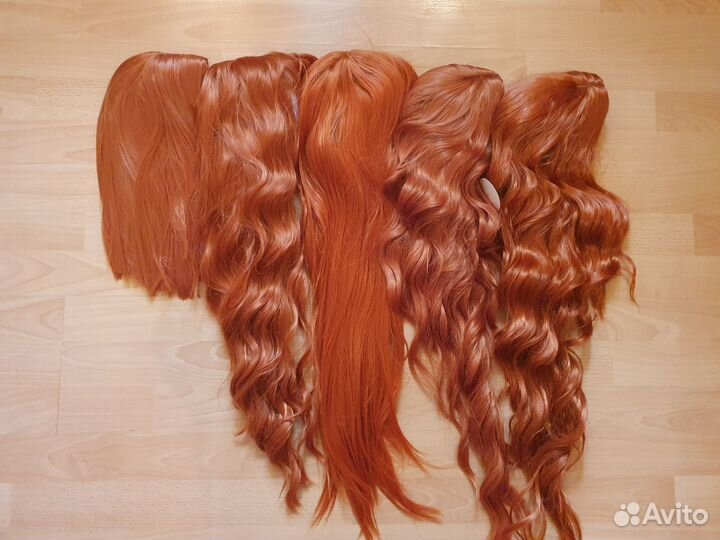 Парик рыжий термо волокно