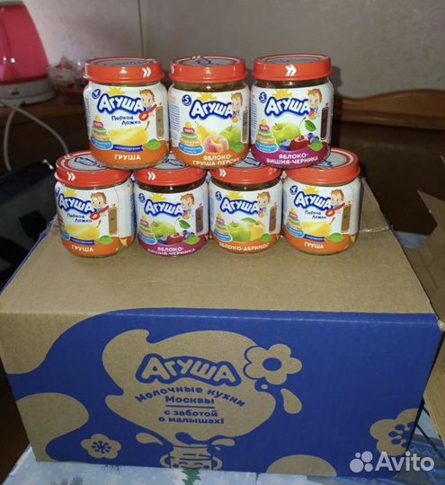 Детское питание Агуша пюре каши смеси соки