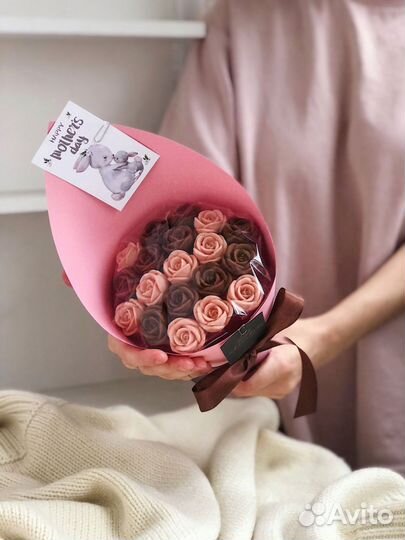 Букет из шоколадных роз. Подарок маме