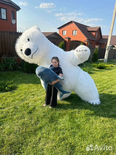 Белый мишка поздравления/мишка аниматор/аниматоры