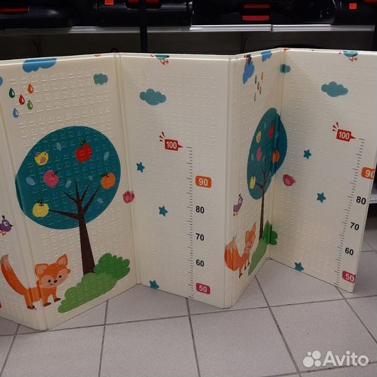 Складной термоковрик Дорога+Жираф ростомер