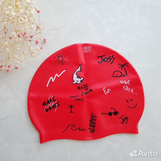 Детская шапочка для плавания р. 52-54