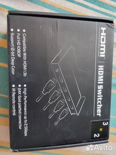 Матричный коммутатор hdmi 3 входа 2 выхода