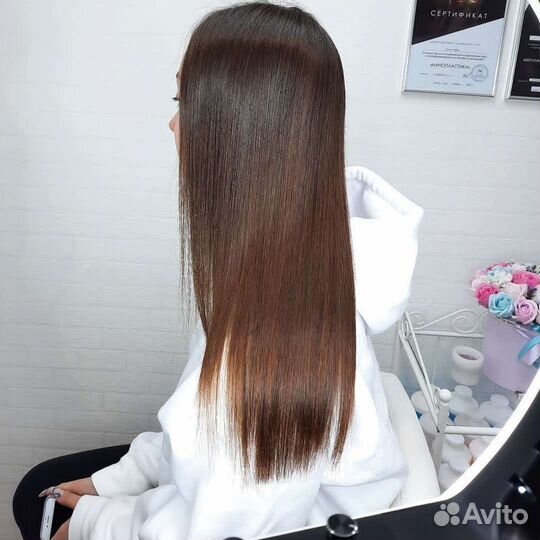 Кератиновое выпрямление Ботокс волос в Омске