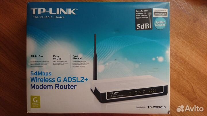 Adsl2+ Wi-Fi Router TP-Link TD-W8901G