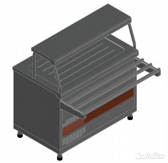 Прилавок д/холод. блюд аста пвв(н) -70км-нш кашир