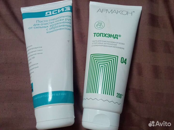 Паста для очистки рук, крема