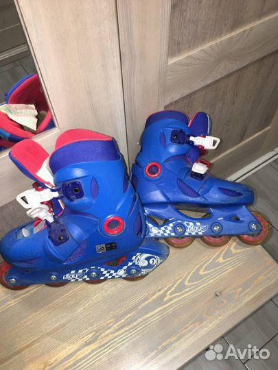 Роликовые коньки детские с защитой