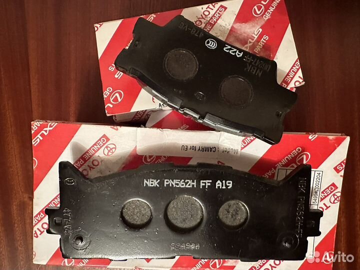 Тормозные колодки тойота камри55