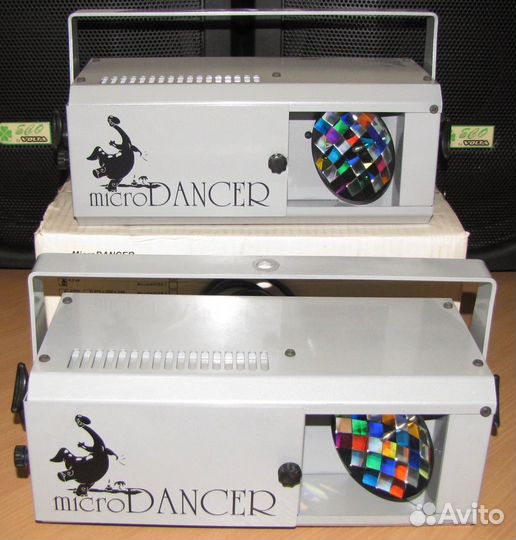 Светомузыка Microdancer 2шт Полицвет Gobo Mic Pro